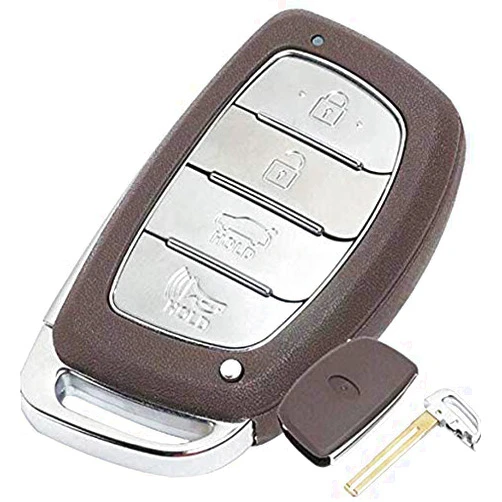 Keymall keyless Entry Replacement Remote Key Shell Case Blank 4B Fob for HYUNDAI IX25 IX35 Sonata Tucson 2014-2018, No battery holder