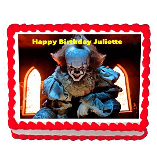 Edibleimagecaketoppers It Pennywise Edible Cake Image Topper 1/4 sheet