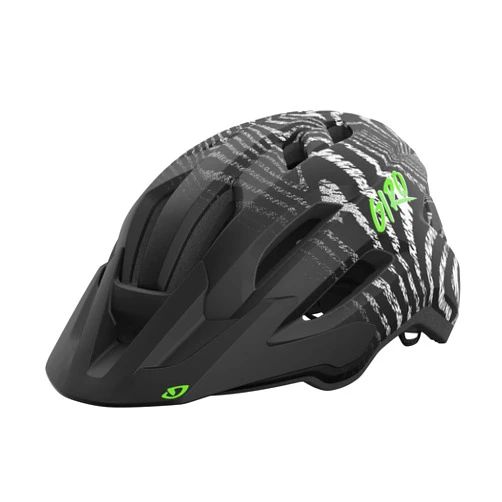Giro Fixture II MIPS Mountain Bike Helmet for Men, Women, Kids, and Adults – Matte Black/White Ripple, Universal Youth (50-57cm)