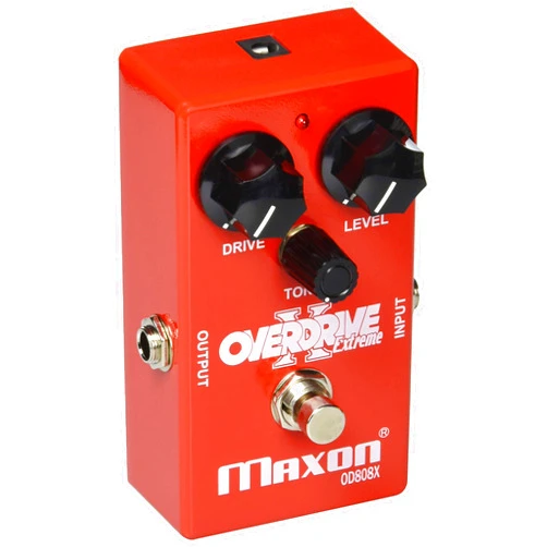 Maxon Compact Series OD808X Overdrive Extreme Bass Distortion Effects Pedal