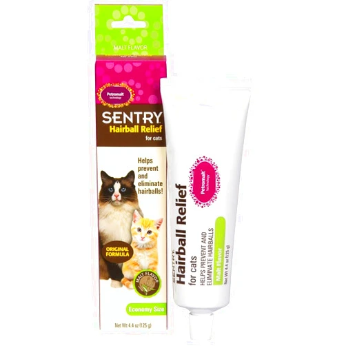 Sentry Hairball Relief for Cats,Malt Flavor,4.4 Ounces