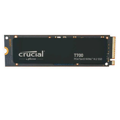 Crucial T700 4TB Gen5 NVMe M.2 SSD - Up to 12,400 MB/s - DirectStorage Enabled - CT4000T700SSD3 - Gaming, Photography, Video Editing & Design - Internal Solid State Drive