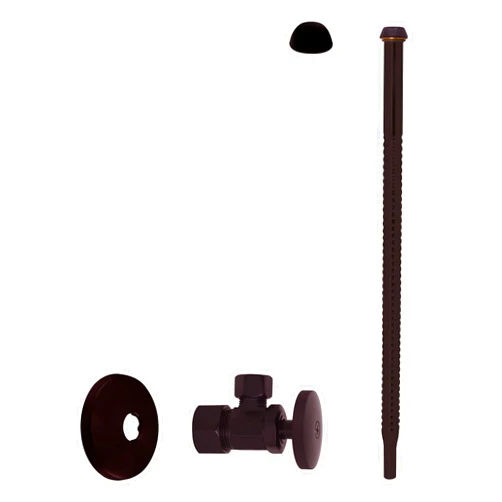 Westbrass Corrugated Supply Kit with Round Handle, 5/8