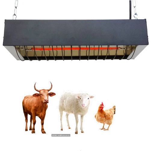 Hhsszzmm Heat Lamp for Chicks, Carbon Fiber Heating Element, Energy-Saving Poultry Equipment (550W)