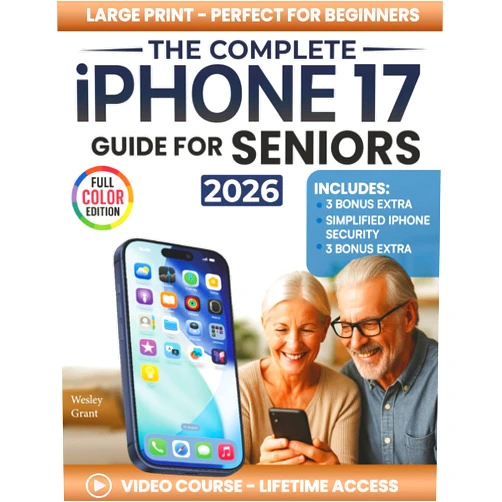 Wesley Grant The Complete iPhone 17 Guide for Seniors: An Easy, Step-by-Step Guide for Zero-Tech Beginners for Everyday Use (Full Color Edition) (The Tech-Savvy Guides for Seniors)
