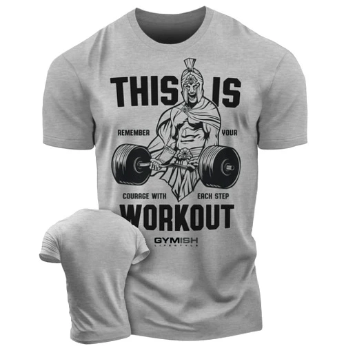 Gymish Lifestyle Spartan Warrior Workout Gym Shirt, Lifting Tshirt for Gym Goers