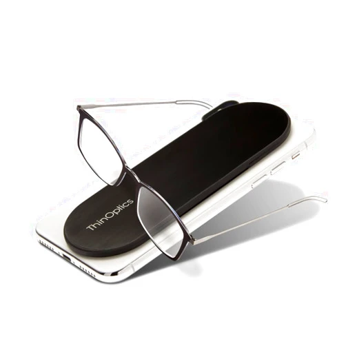 Always With You by ThinOptics Reading Glasses with Slim Case – Readers Attach to Your Phone, Tablet, or Fit in Your Pocket