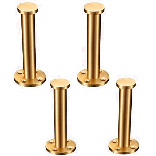 ZZYE Legs for Furniture Set of 4 Furniture Legs, Sofa Legs Metal Cabinet Legs Pure Copper Furniture Legs Bed Feet DIY TV Desk Table Legs Replacement Legs with Screws Furniture Feet (Size : 21cm)