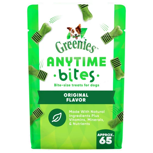 Greenies Anytime Bites Dog Treats, Original Flavor, Dog Training Treats, 10.3 oz. Bag