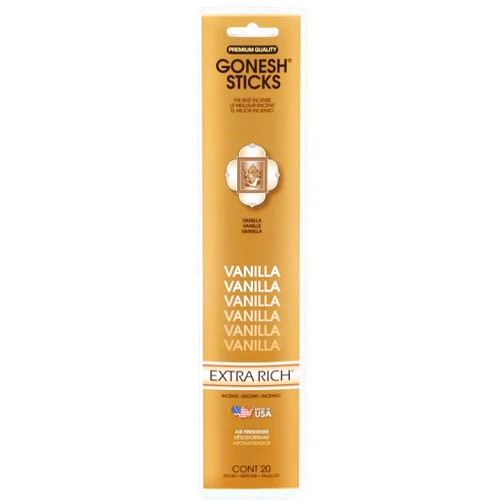 Gonesh 20811 Genieco Incense Stick Vanilla