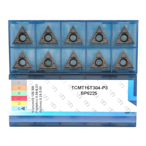 CDBP CNC Carbide Inserts TCMT32.51 / TCMT16T304-MD for Metal Cutting Steel, Semi-Finishing chipbreaker for Turning Cutter, 10 PCS.