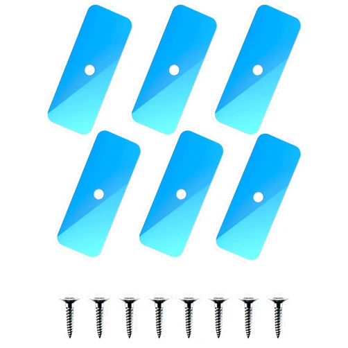 Olalits Under Cabinet Lighting 3M Magnetic stickys 6pcs - Replacement Magnetic Strips with Adhesive Backing Under Cabinet Lights(no Magnetic)