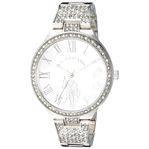 Accutime U.S. Polo Assn. Women's USC40322 Analog Display Analog Quartz Silver Watch