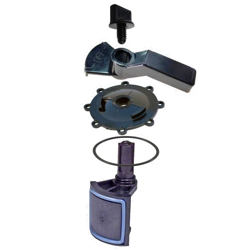 ATIE 2-Port/3-Port Pool Valve Rebuild Complete Kit Compatible with Jandy 2-way/3-way 4715, 4716, 4717 Valve and Gray Valves with Diverter Valve 4720, Cover 4606, Handle 7433 (1 Pack)