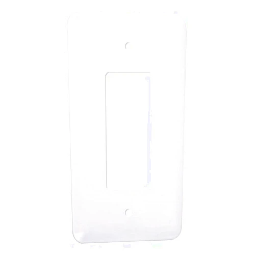 TayMac WRW-R 1-Gang White Smooth Metal Princess Decorator Wall Plate WRW-R, Outlet Cover Wall Plate with Screws, Electrical Outlet Cover Plate for 1 Device