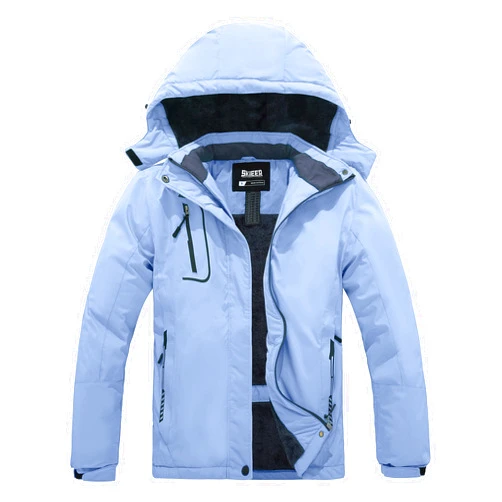 Skieer Women's Ski Jacket Waterproof Windproof Snowboard Jacket Warm Hooded Winter Coat