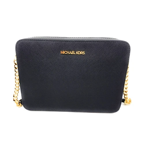 Michael Kors Jet Set Large East West Crossbody Black Saffiano