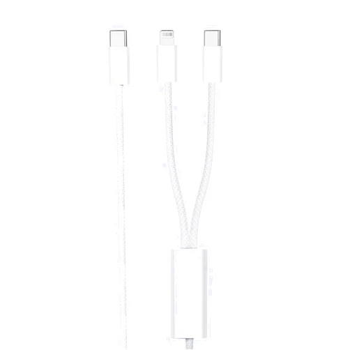 Meenova Lightning Cable, USB C to Lightning Cable for iPhone 14 Charger Cord, USB C and Lightning Cable 2 in 1 4.3ft, Compatible with Apple iPad Pro, Air, iPod, AirPods, Magic Keyboard, Mouse 13 12
