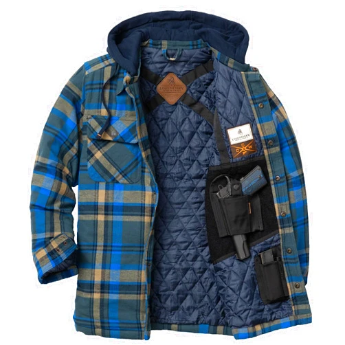 Legendary Whitetails mens Concealed Carry Maplewood Hooded Shirt Jacket