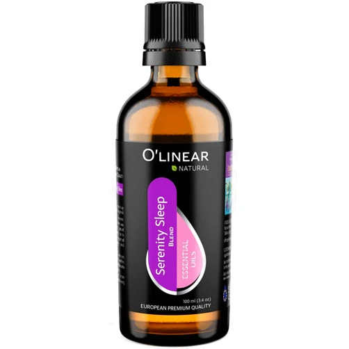 O'Linear Natural Calm Serenity Sleep Essential Oil Blend - Pure Aromatherapy Oils for Sleep and Relaxation, Perfect for Diffuser - Lavender, Orange, Sage and Neroli Essential Oils - Long Lasting Sleep Support