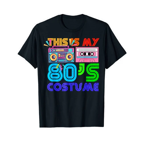 Funny Halloween Costume Matching 80s styles Men Women Halloween 1980s This is my 80s Costume T-Shirt