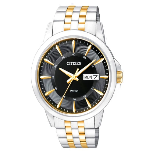 Citizen Quartz Mens Watch, Stainless Steel, Classic, Two-Tone (Model: BF2018-52E)