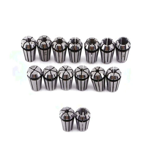Yosoo ER11 Precision Spring Collet Set 15 pcs CNC Milling Lathe Chuck Tool (ER11 15pcs)