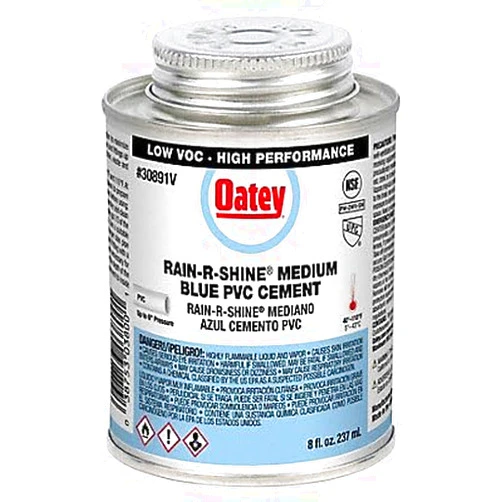 Oatey Rain-R-Shine Blue Cement For PVC 8 oz