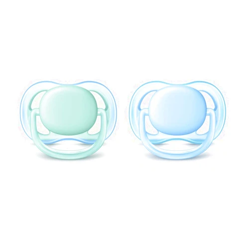 AVENT Philips Avent Ultra Air Pacifier, 0-6 months, blue/green, 2 pack, SCF244/20