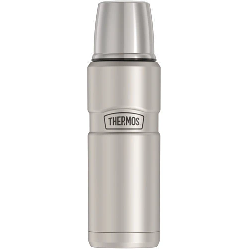 THERMOS Stainless King Vacuum-Insulated Compact Bottle, 16 Ounce, Matte Steel