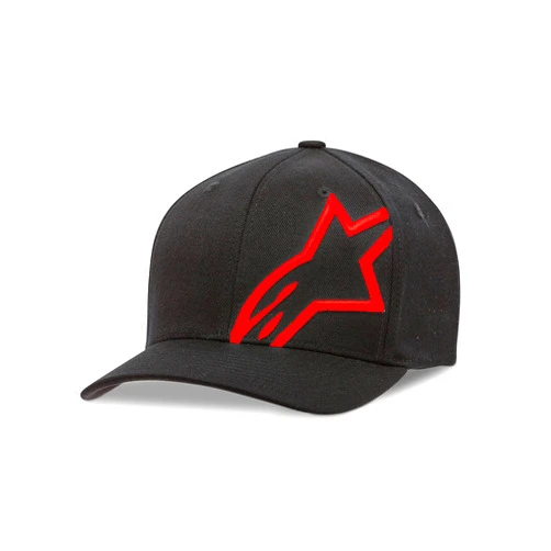 Alpinestars Unisex-Adult Corp Shift 2 Curved Brim Hat Black/Red