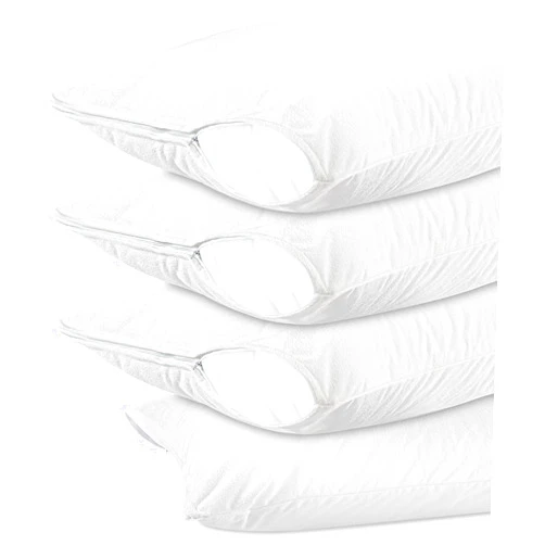 Utopia Bedding Waterproof Pillow Protectors with Zipper Standard Size (4 Pack), Terry Pillow Covers, Bed Bug and Dust Mite Proof