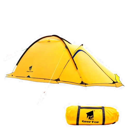 Geertop Portable 2 Person 4 Season Tent Waterproof Backpacking Tent Double Layer All Weather for Camping Hiking Travel Climbing Mountaineering - Easy Set Up