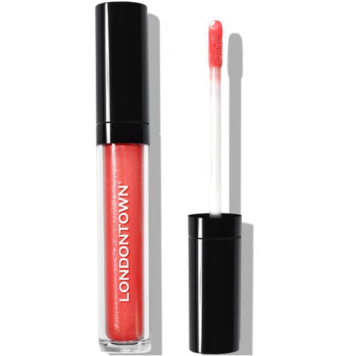 LONDONTOWN Dainty, Sun Kissed Coral, Plush Shine Lip Gloss Tube, Deep Hydrating High Shine Sheer Tint Non-Sticky Conditioning Balm