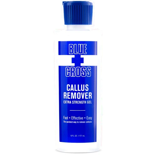 Blue Cross Callus Remover Gel for Feet or Heel, Extra Strength Professional Nail Care, File, Shaver, Scrubber & Pumice Stone Alternative for at Home Manicure/Pedicure Results, 6oz