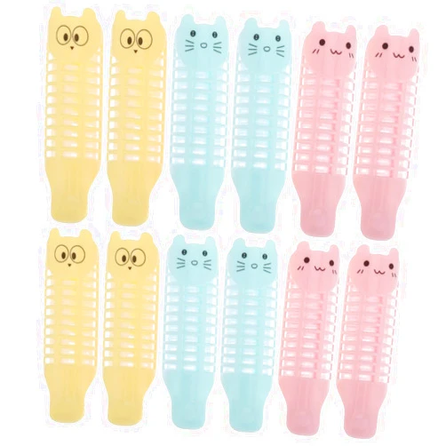 FOMIYES 12 Pcs Curling Iron Rollers Hair Curlers for Short Hair Curling Iron for Short Hair Self Curling Hair Curler Hair Curling Iron Plastic Hair Rollers C261 Hair Tool Bangs