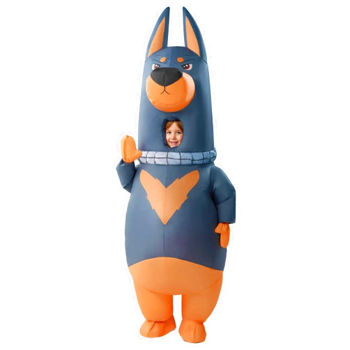 Spooktacular Creations Kids Halloween Inflatable Costumes, Doberman Full Body Blow Up Costumes for Halloween Animal Cosplay Themed Party