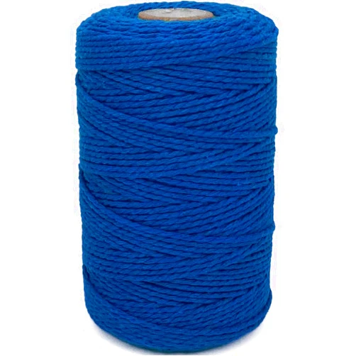 Leecogo Twine String,500 Feet Cotton Butchers Twine String Cooking Kitchen Twine for Crafts Roasting Gift Wrapping DIY Decoration Gardening Packing Materials,Royal Blue