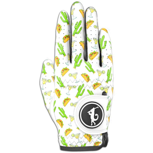 Chameleon Golf Gloves - Tacos and Tequila Mens Golf Glove - Golf Gloves Men Righ Handed Golfer