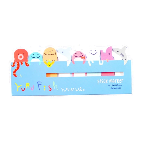 CuteMemo 120 Sheets Cute Ocean Party Adhesive Page Flags (OP035095)
