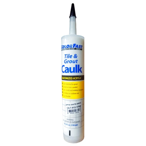 COLORFAST INDUSTRIES Colored Caulk by Colorfast - Color Matched Tec Color Optic White (Unsanded/Smooth)
