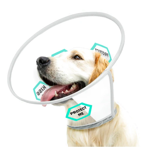 Supet Dog Cone for Dogs After Surgery, Soft Dog Cones for Large Medium Dogs, Comfortable Dog Cone Collar to Stop Licking, Adjustable Pet Recovery Collar for Small Dogs with Soft Protect Edge Bone XL