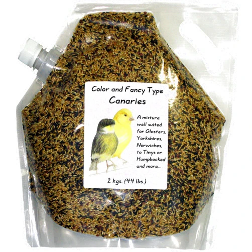 Penn Seed Canaries (Color & Type), 2 kg (4.4 lbs) Pour Spout Bag