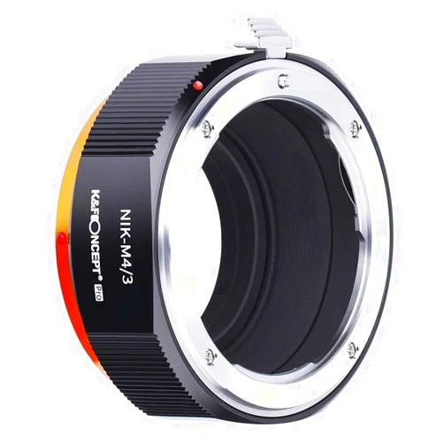 K&F Concept Lens Mount Adapter Compatible with Nikon AI F Mount Lens to Micro Four Thirds (MFT, M4/3) Camera with Matting Varnish Compatible for Olympus Pen E-P1 P2 P3 P5 E-PL1