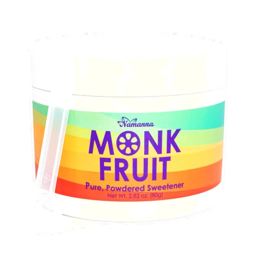 NAMANNA Pure Monk Fruit Sweetener No Erythritol-Zero calorie sugar substitute, Zero Carb, natural sweetener From Monk Fruit Extract, Great For Coffee, Baking, Diabetics, Paleo and keto Diet Friendly, Sugar Free, No aftertaste, Non GMO, Vegan (7% Mog V, 8g, 444 Servings) - 1 Pack