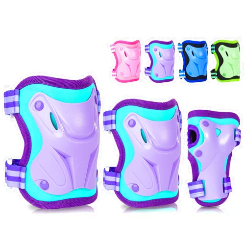 FIODAY Knee Pads for Kids Knee Elbow Pads Wrist Guard Protective Gear Set with Drawstring Bag Adjustable Kids Knee Pads for 3-8-12 Years Girls Boys Biking Scooter Skateboard