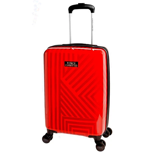 Vince Camuto - Hardside Expandable and Lightweight Trolley with Double Spinner Wheels, Checked-in-Large, 28-Inch, Red 28-Inch Red