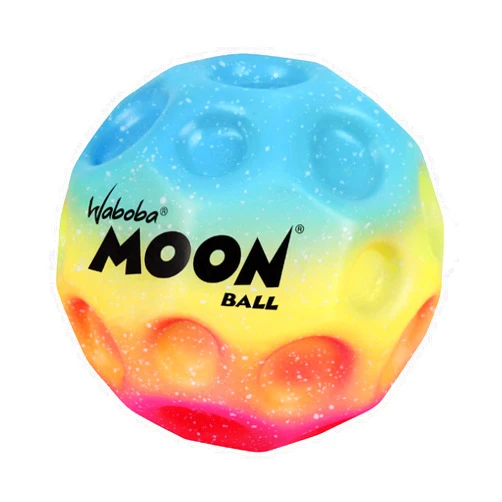 Waboba Moon Ball Gradient Hyper Bouncy Ball - All Ages Extreme Bounce and Fun - Super High Bouncing Ball Perfect for Active Play and Outdoor Games - Rainbow