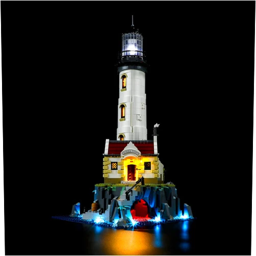 BRIKSMAX Led Lighting Kit for LEGO-21335 Motorized Lighthouse - Compatible with Lego Ideas Building Blocks Model- Not Include The Lego Set