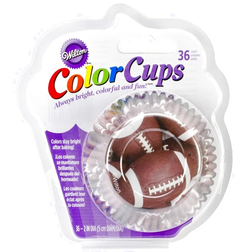 Wilton Standard Baking Cups, 36-Count, Football Color